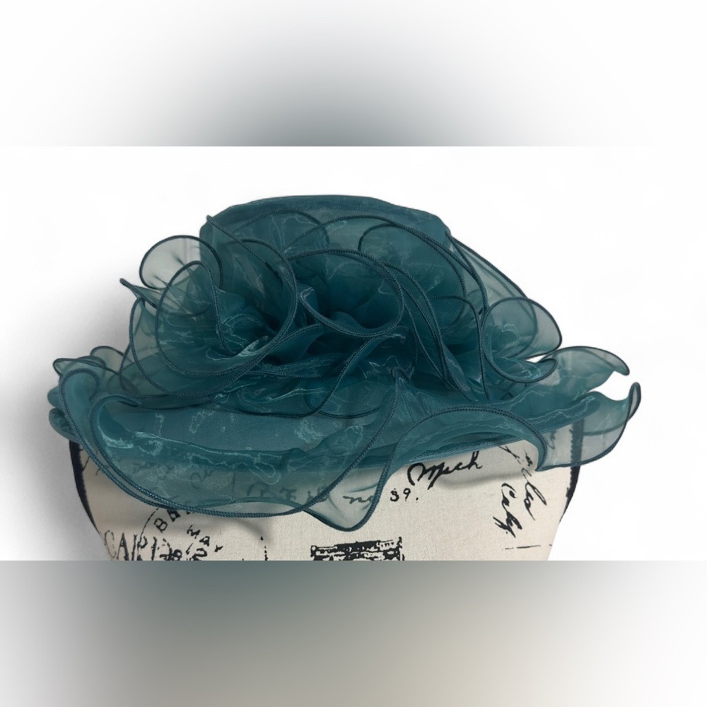 FORBUSITE Elegant Teal Mesh Hat‎